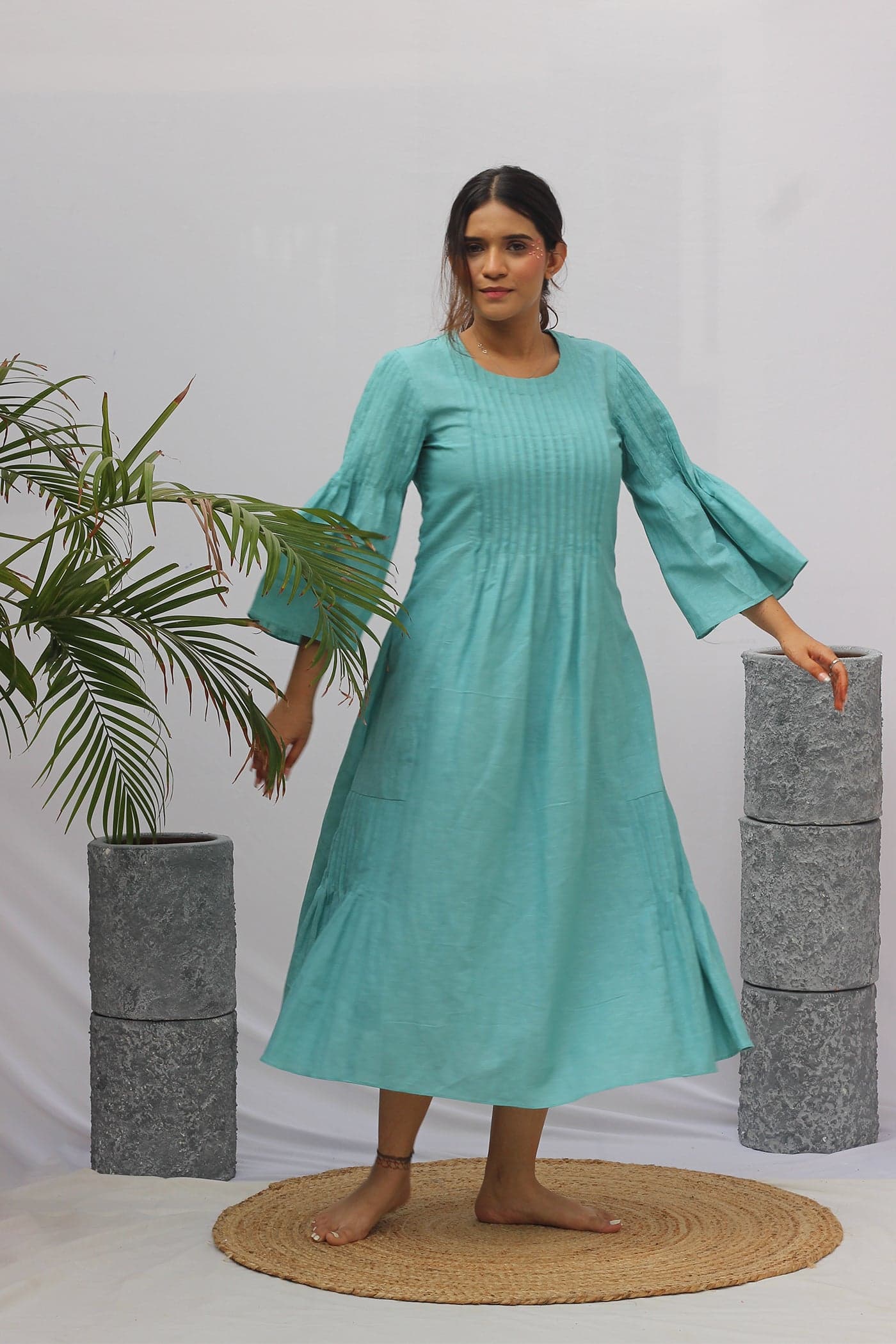 Craftsmanship detail — Aqua Marine Summer Dress
